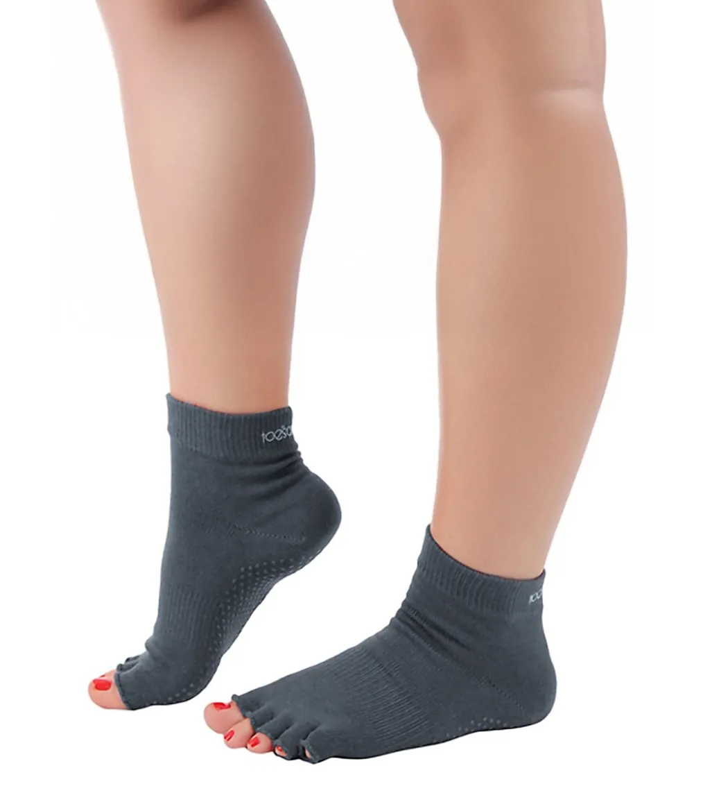 Toesox Ankle Length Half-Toe Yoga Grip Socks