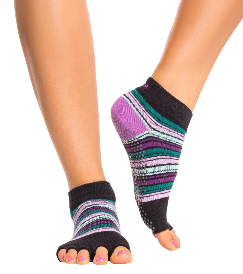 Toesox Ankle Length Half-Toe Yoga Grip Socks