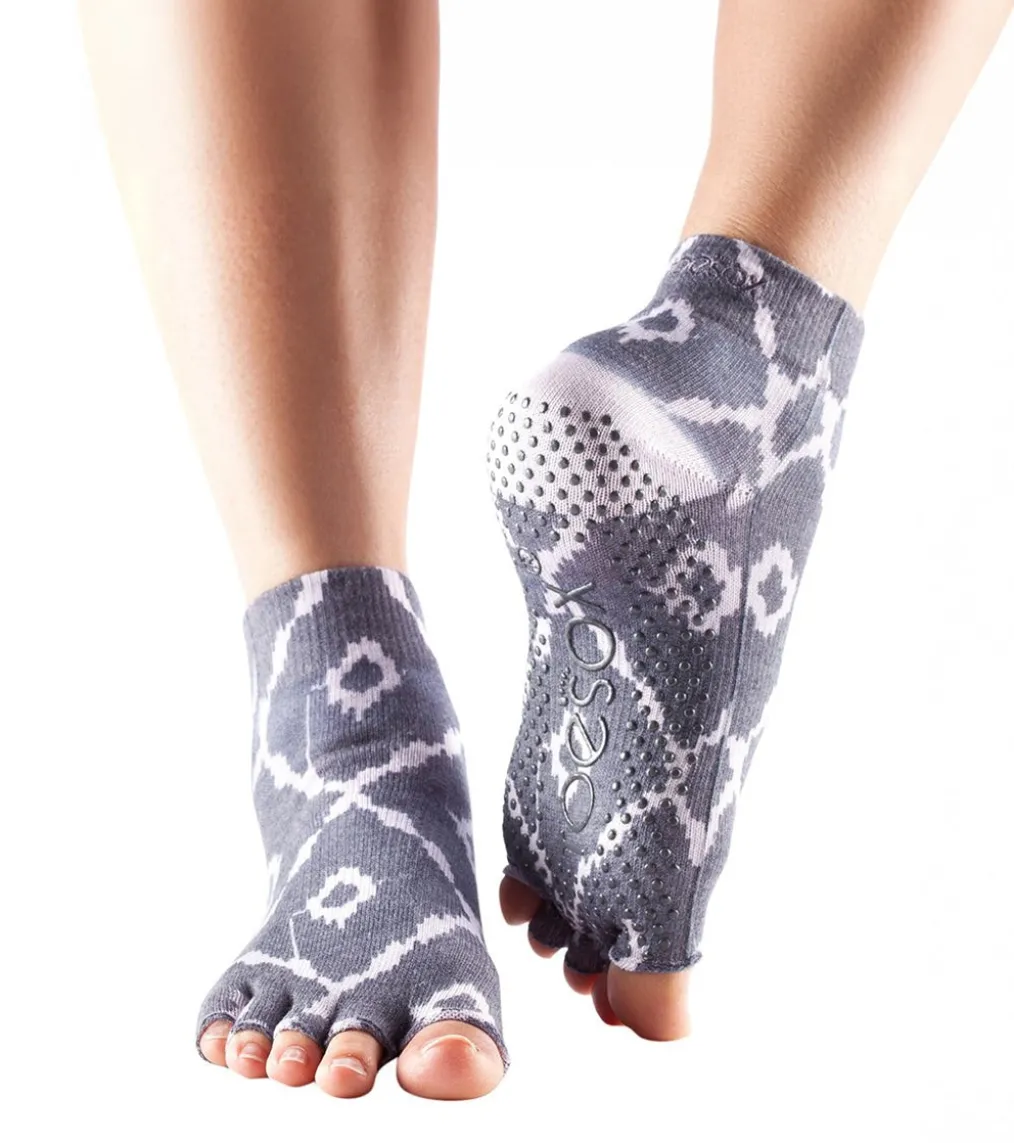 Toesox Ankle Length Half-Toe Yoga Grip Socks