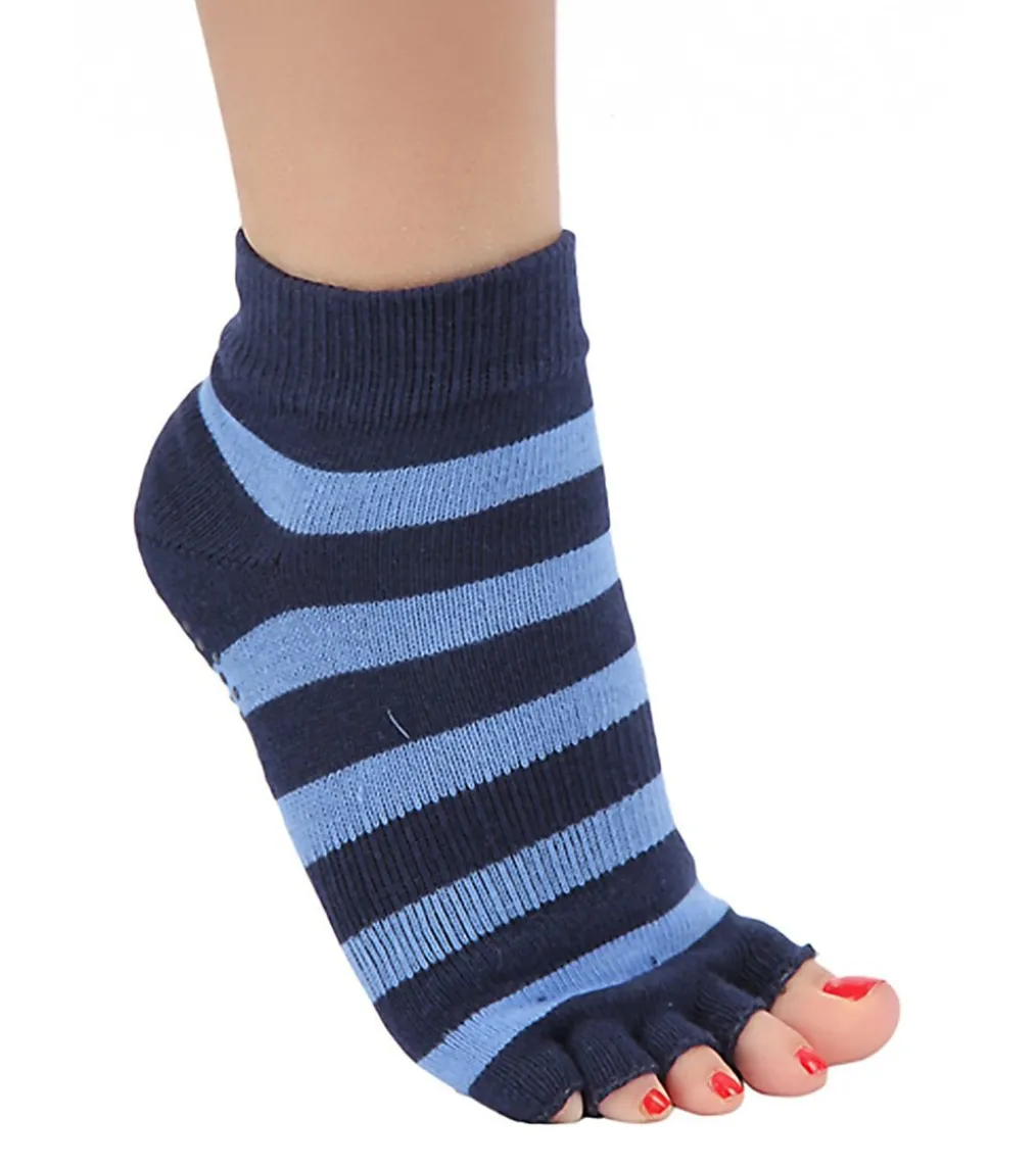 Toesox Ankle Length Half-Toe Yoga Grip Socks