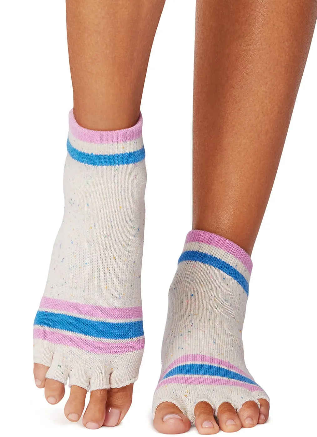 Toesox Ankle Length Half-Toe Yoga Grip Socks