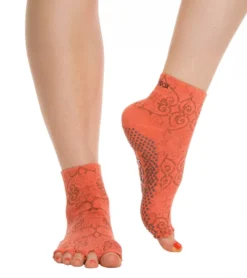 Toesox Ankle Length Half-Toe Yoga Grip Socks