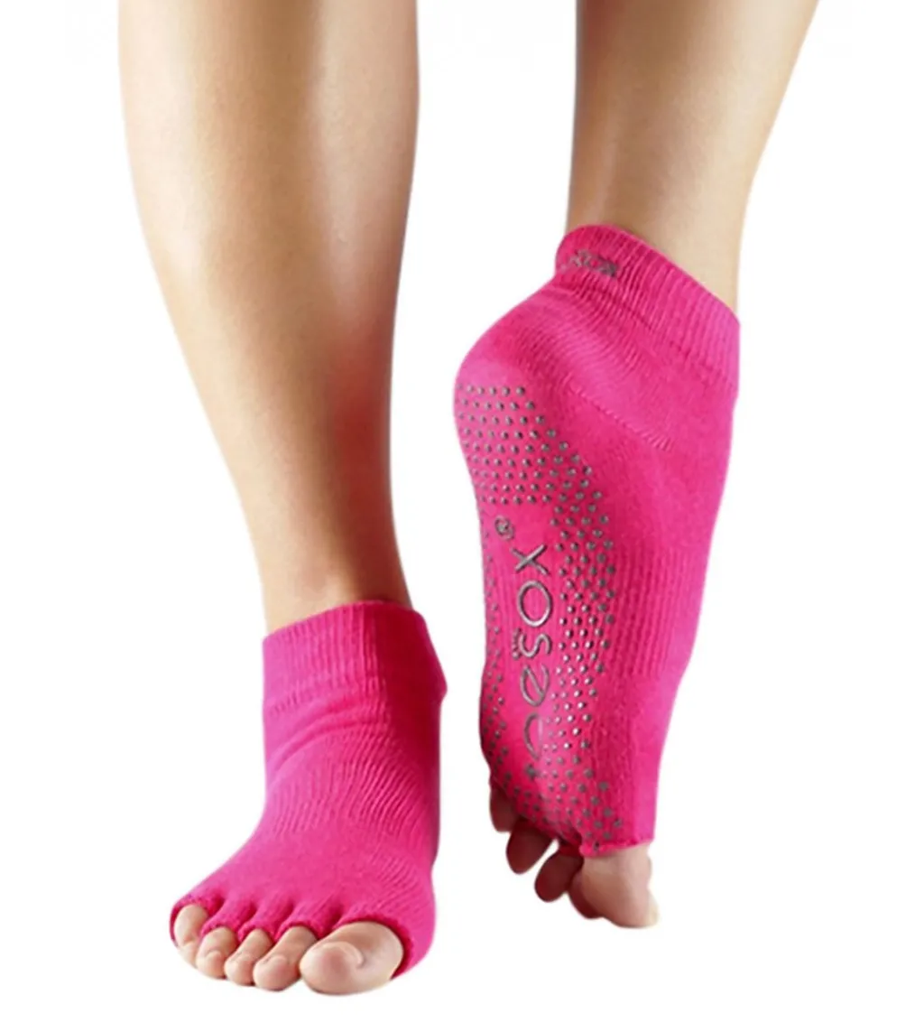 Toesox Ankle Length Half-Toe Yoga Grip Socks