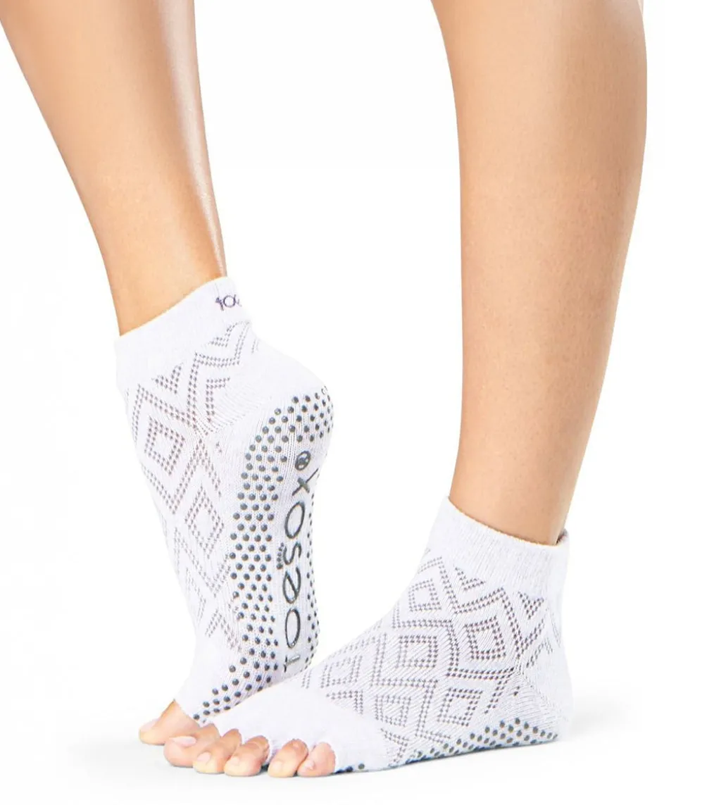 Toesox Ankle Length Half-Toe Yoga Grip Socks