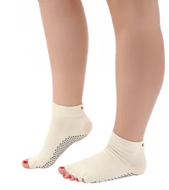 Toesox Ankle Length Half-Toe Yoga Grip Socks