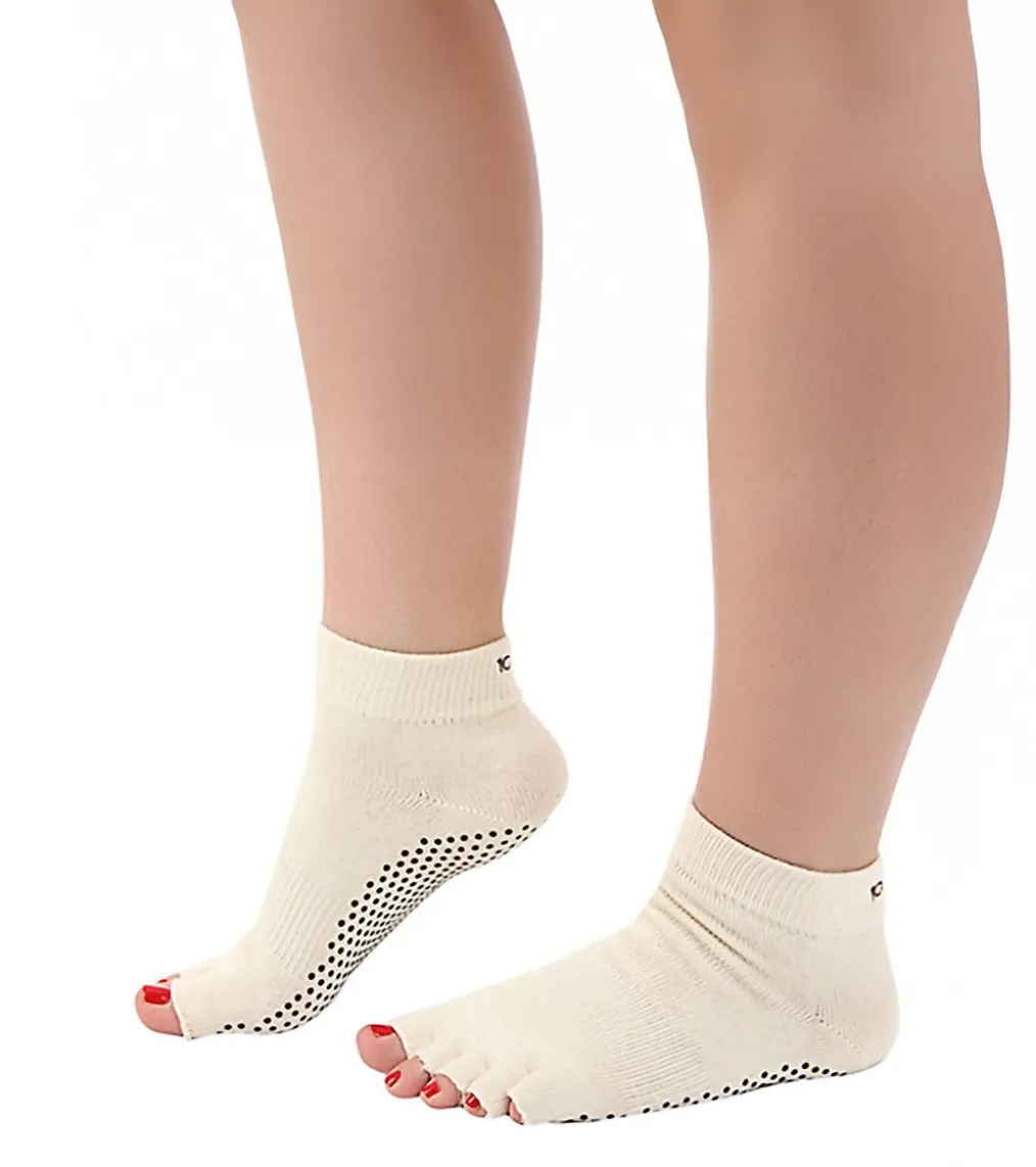 Toesox Ankle Length Half-Toe Yoga Grip Socks