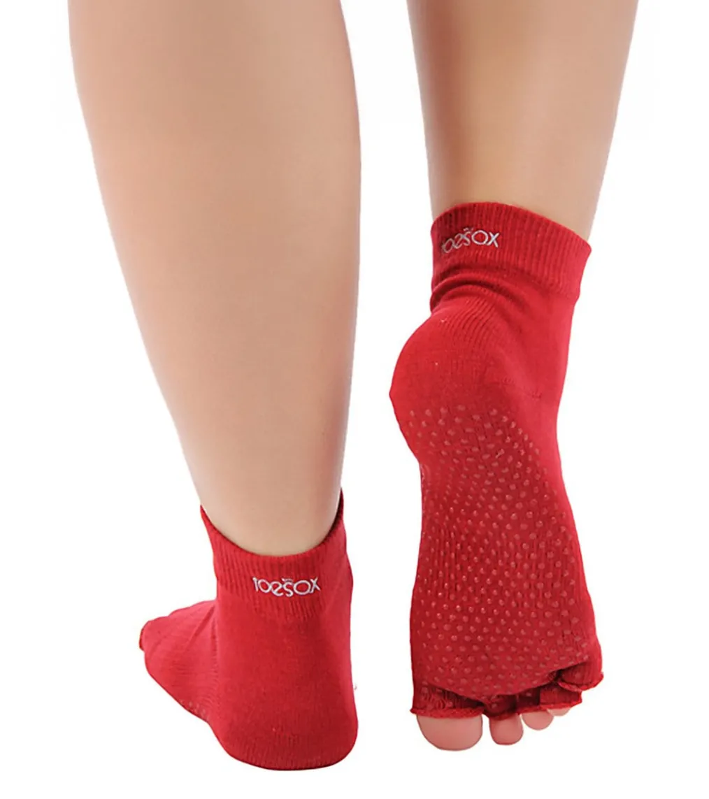 Toesox Ankle Length Half-Toe Yoga Grip Socks