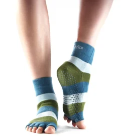 Toesox Ankle Length Half-Toe Yoga Grip Socks