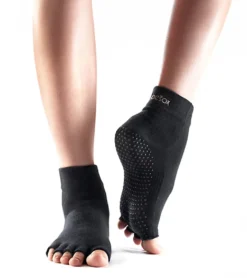 Toesox Ankle Length Half-Toe Yoga Grip Socks