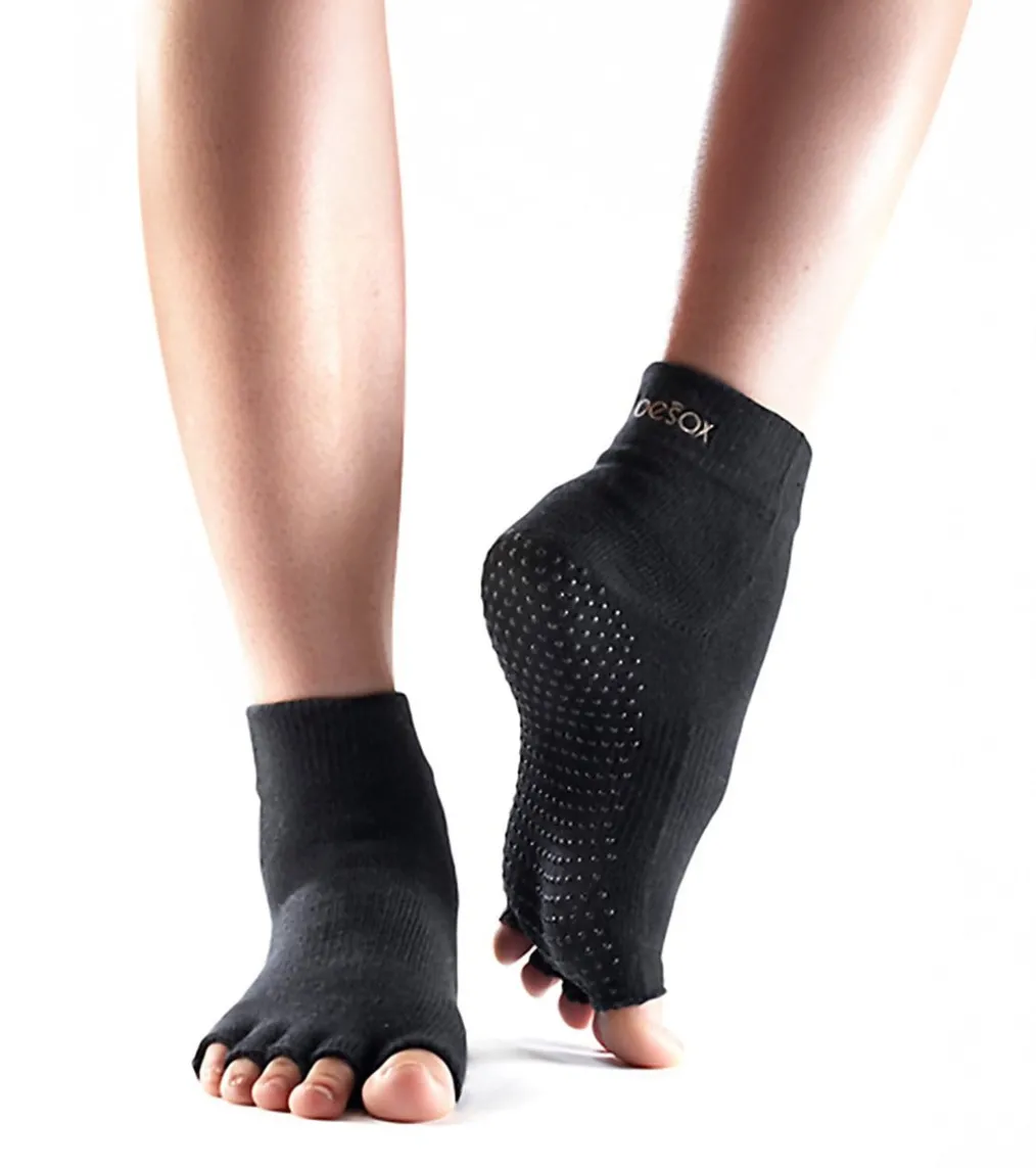 Toesox Ankle Length Half-Toe Yoga Grip Socks
