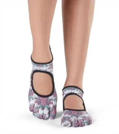 Toesox Bellarina Full-Toe Yoga Grip Socks