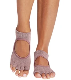Toesox Bellarina Grip Half Toe Socks