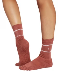 Toesox Crew Full Toe Grip Socks
