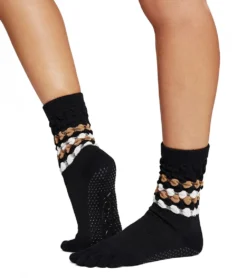 Toesox Crew Full Toe Grip Socks