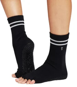 Toesox Crew Half Toe Grip Socks