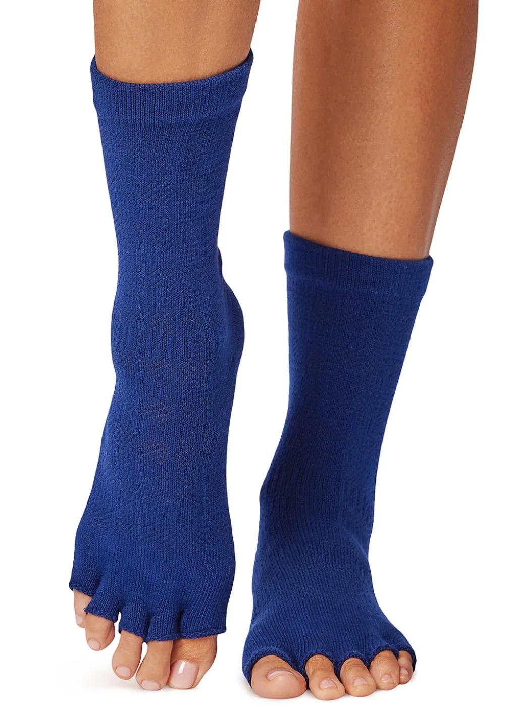 Toesox Crew Half Toe Grip Socks