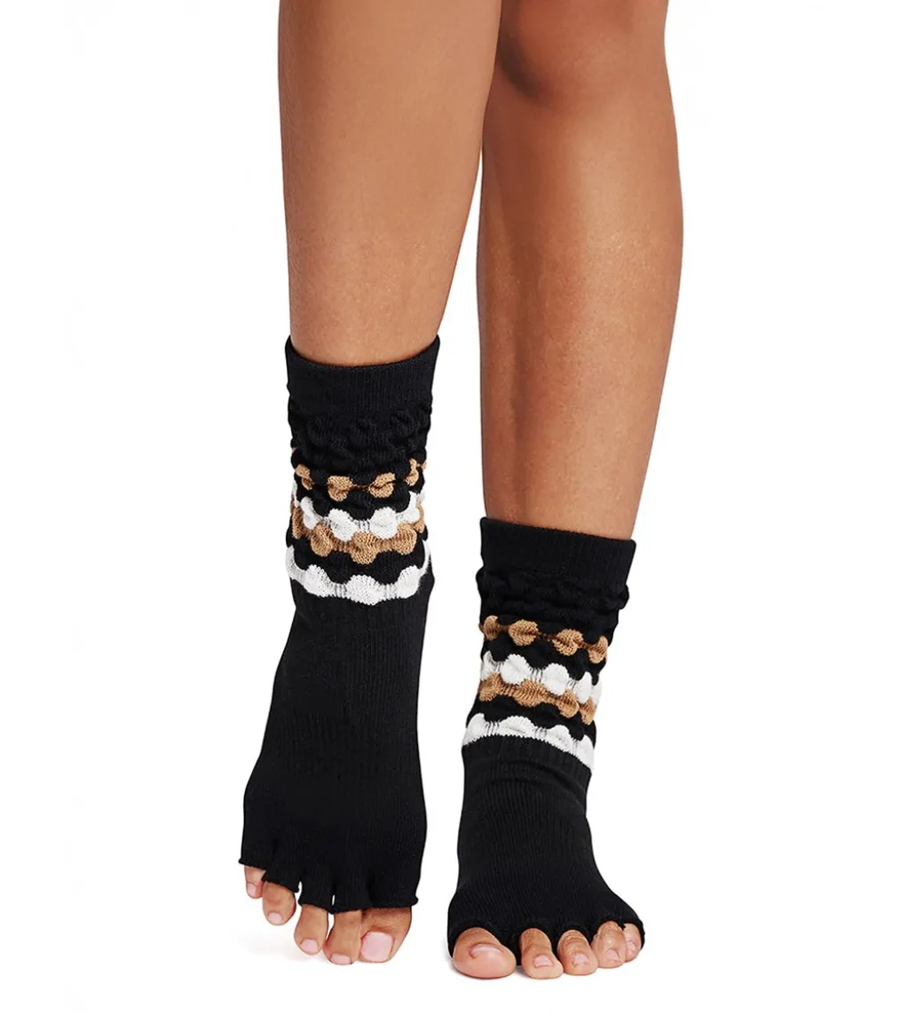 Toesox Crew Half Toe Grip Socks
