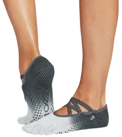 Toesox Elle Full-Toe Yoga Grip Socks