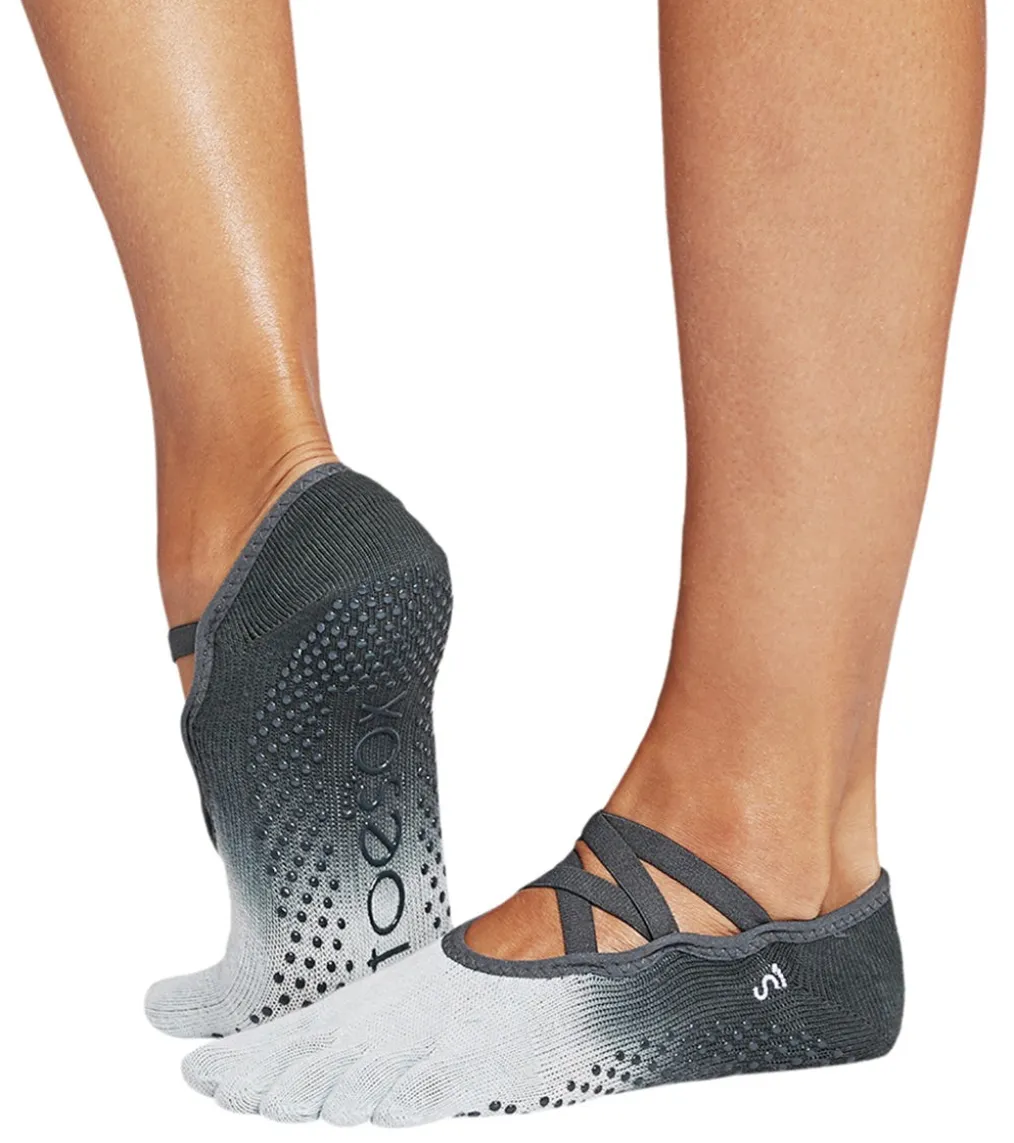 Toesox Elle Full-Toe Yoga Grip Socks