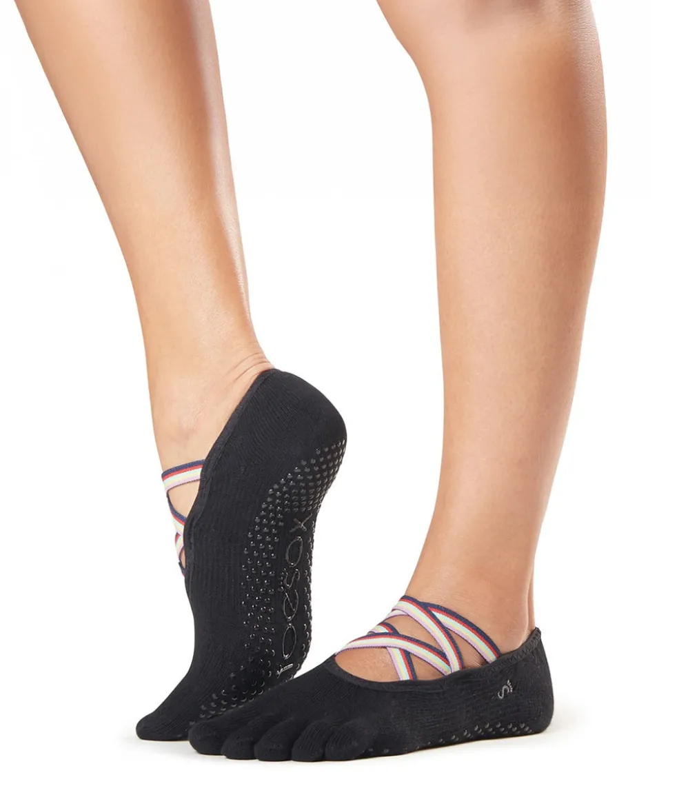 Toesox Elle Full-Toe Yoga Grip Socks