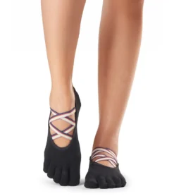Toesox Elle Full-Toe Yoga Grip Socks