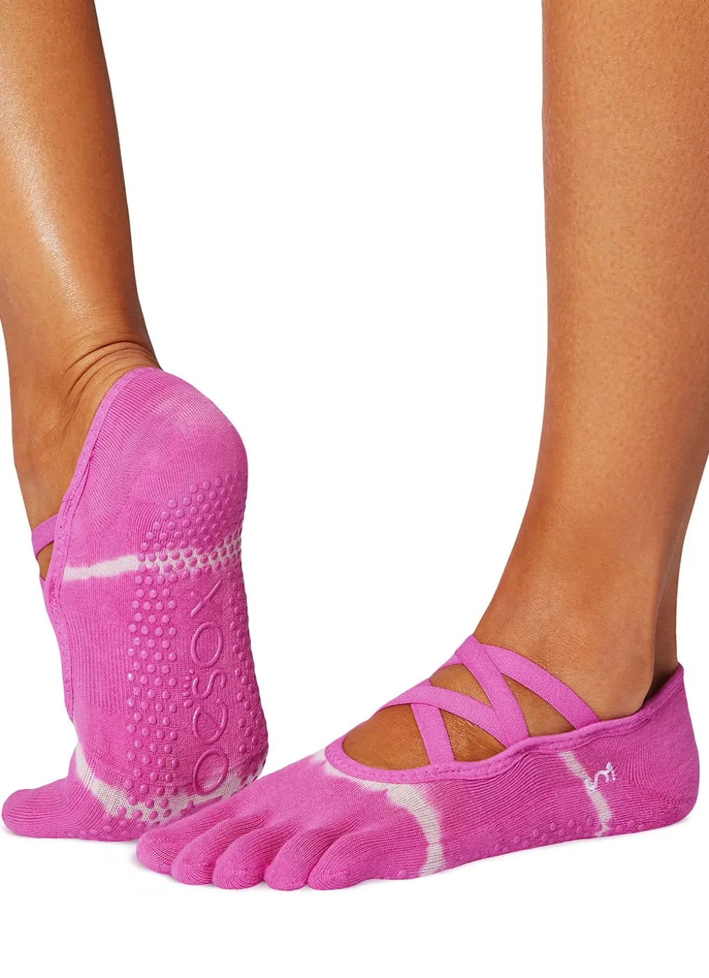 Toesox Elle Full-Toe Yoga Grip Socks