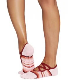 Toesox Elle Full-Toe Yoga Grip Socks