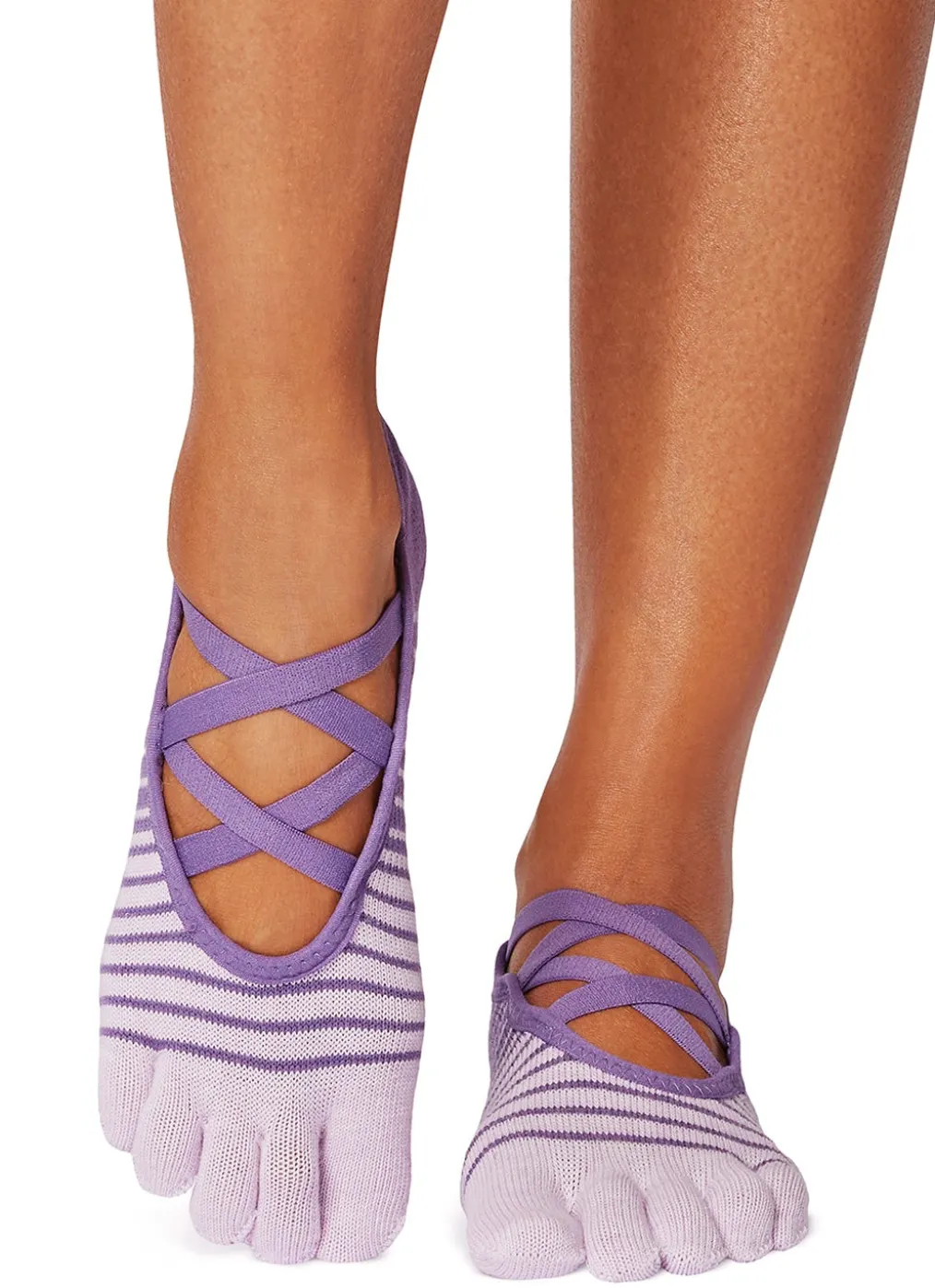 Toesox Elle Full-Toe Yoga Grip Socks
