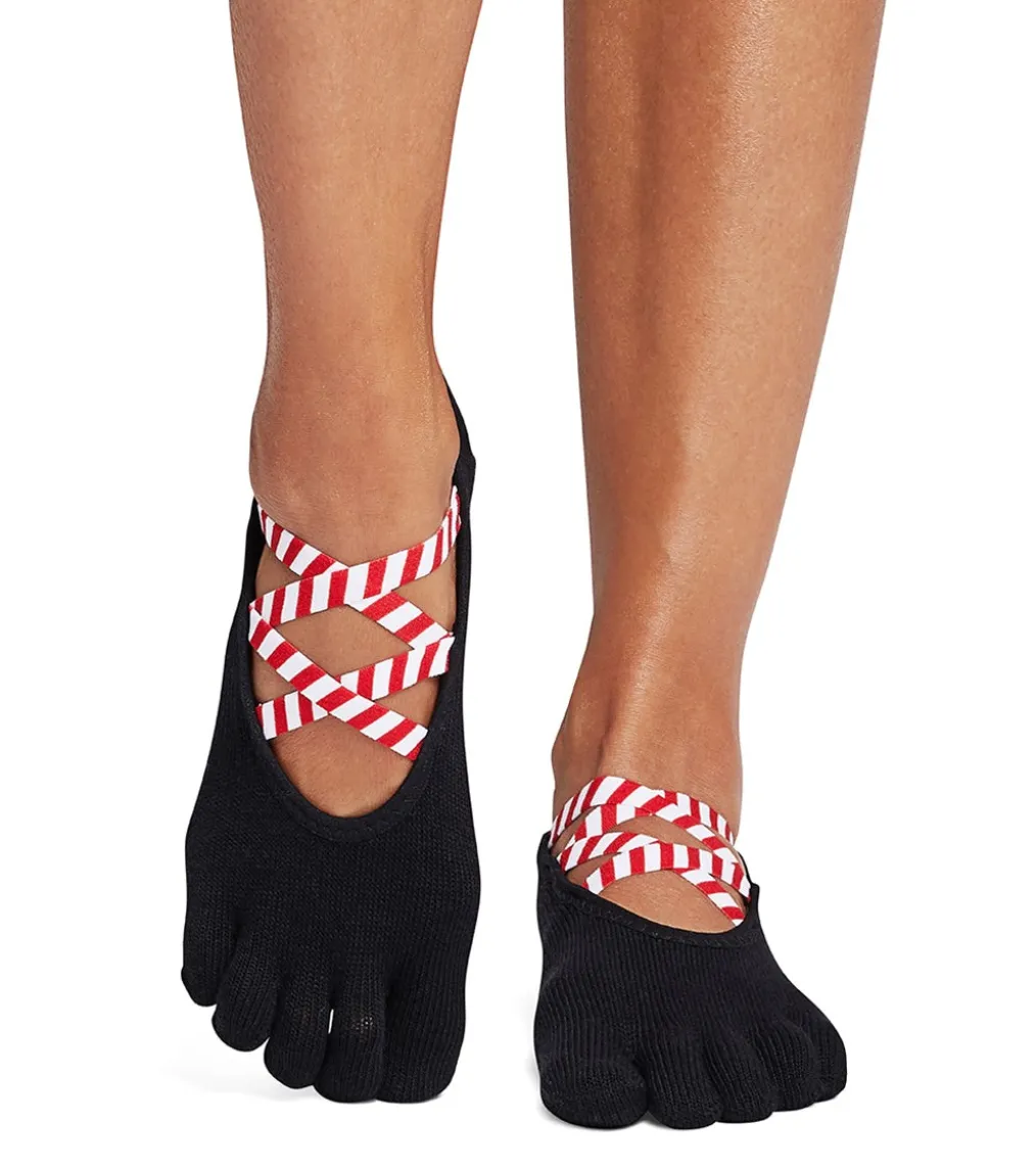 Toesox Elle Full-Toe Yoga Grip Socks