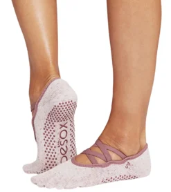 Toesox Elle Full-Toe Yoga Grip Socks