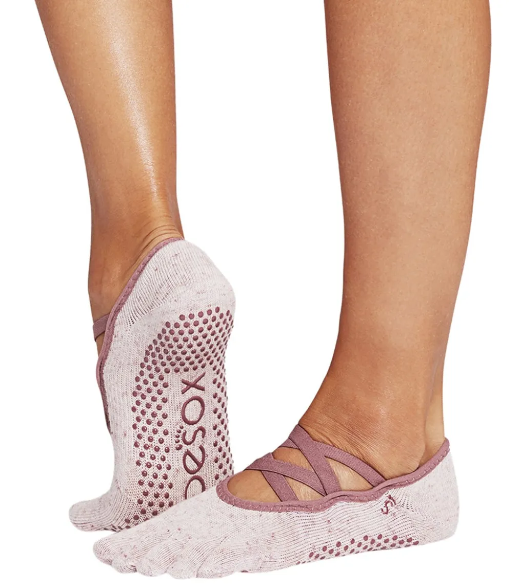 Toesox Elle Full-Toe Yoga Grip Socks