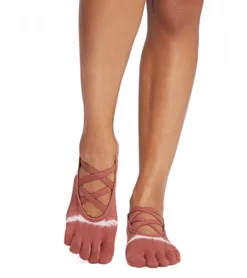 Toesox Elle Full-Toe Yoga Grip Socks