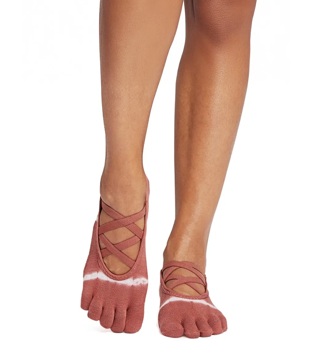 Toesox Elle Full-Toe Yoga Grip Socks