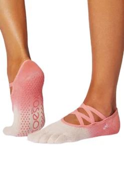 Toesox Elle Full-Toe Yoga Grip Socks