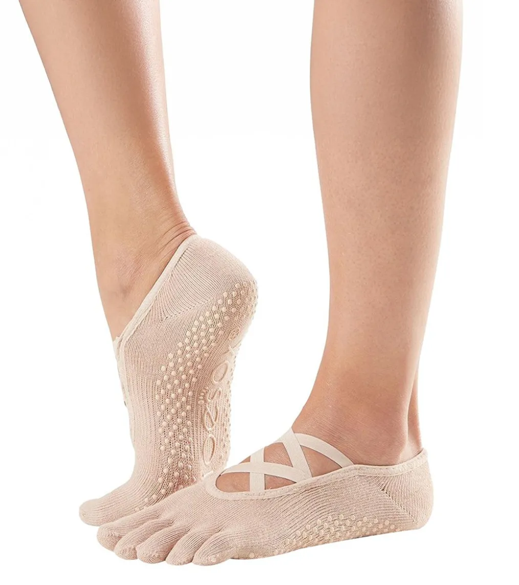 Toesox Elle Full-Toe Yoga Grip Socks