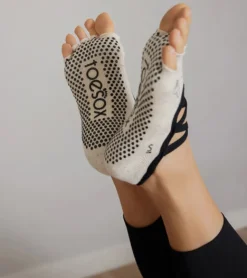 Toesox Elle Half-Toe Yoga Grip Socks