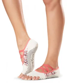 Toesox Elle Half-Toe Yoga Grip Socks