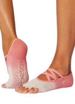 Toesox Elle Half-Toe Yoga Grip Socks