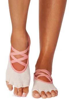 Toesox Elle Half-Toe Yoga Grip Socks