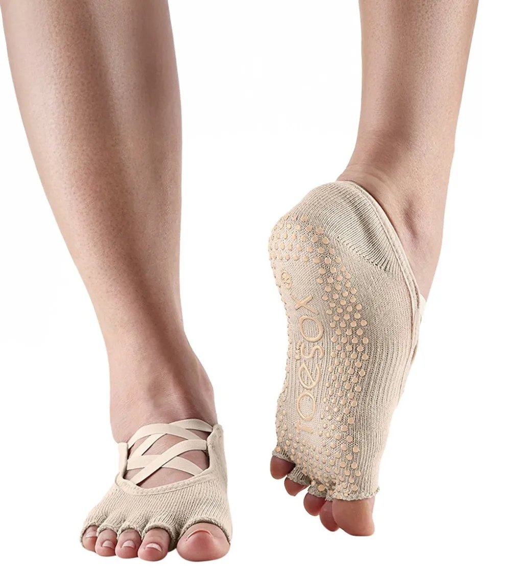 Toesox Elle Half-Toe Yoga Grip Socks