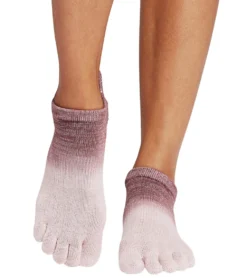 Toesox Low Rise Full-Toe Yoga Grip Socks