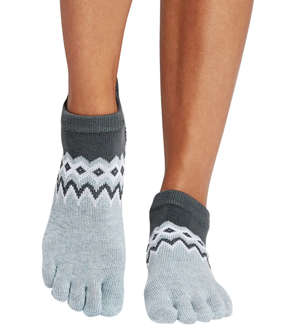 Toesox Low Rise Full-Toe Yoga Grip Socks