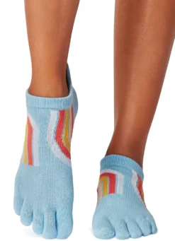 Toesox Low Rise Full-Toe Yoga Grip Socks
