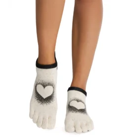 Toesox Low Rise Full-Toe Yoga Grip Socks