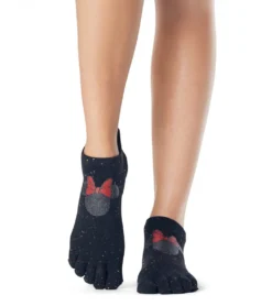 Toesox Low Rise Full-Toe Yoga Grip Socks