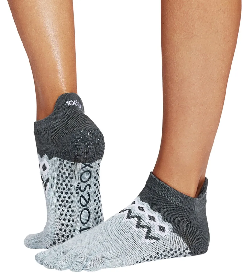 Toesox Low Rise Full-Toe Yoga Grip Socks