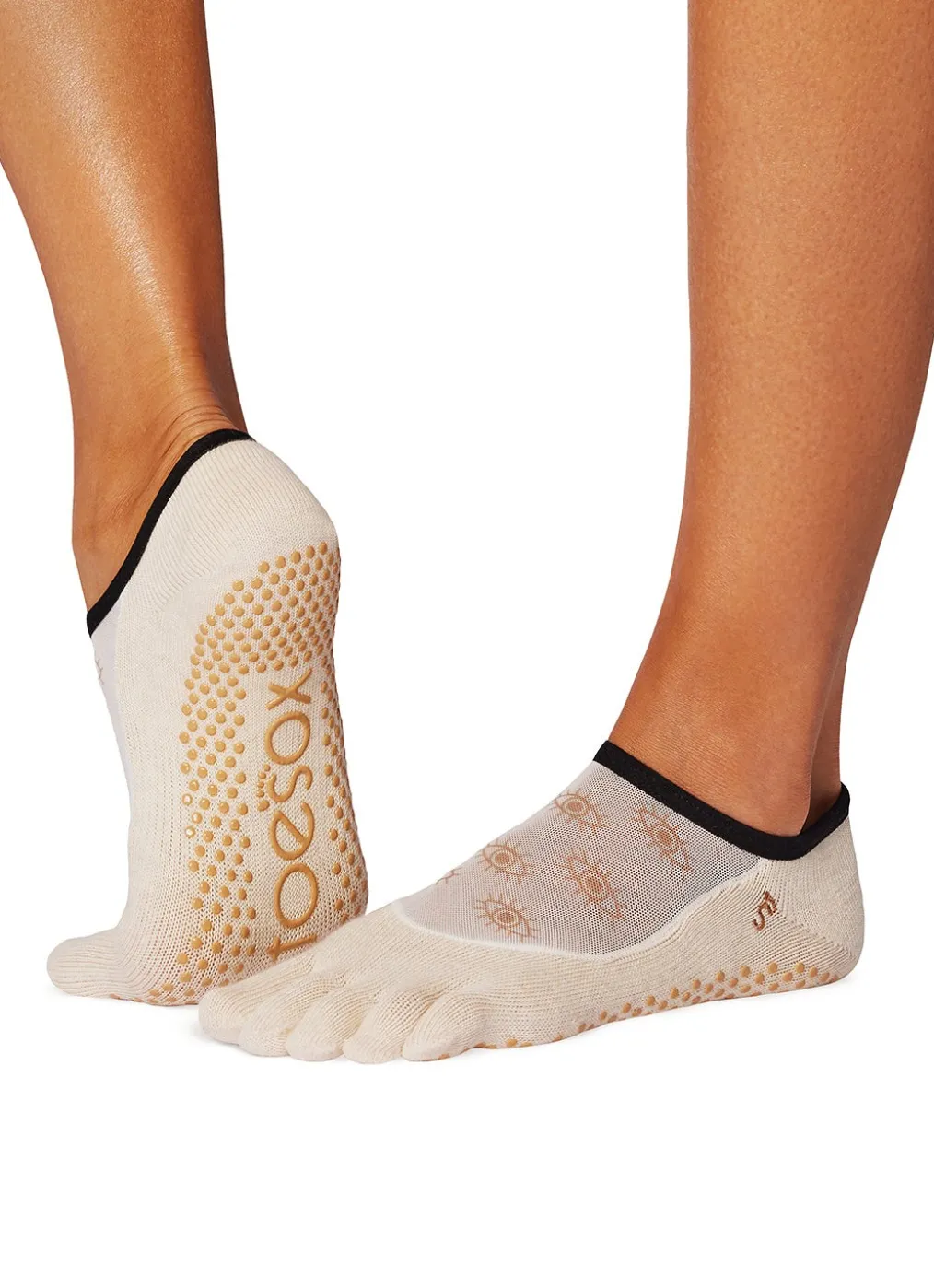 Toesox Luna Full-Toe Yoga Grip Socks