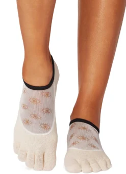 Toesox Luna Full-Toe Yoga Grip Socks