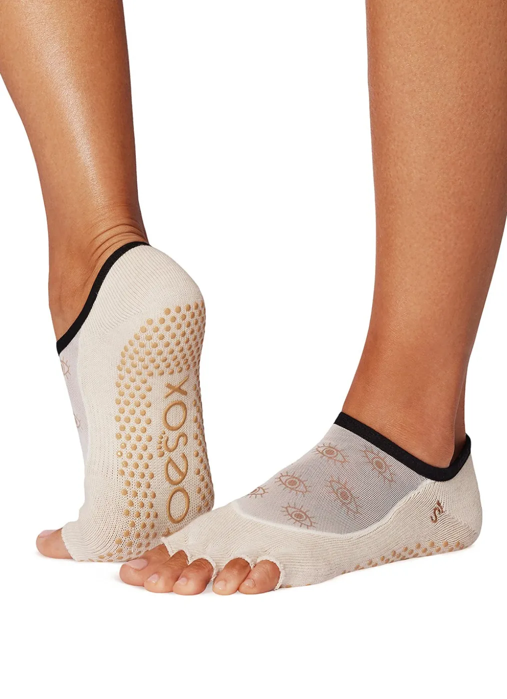 Toesox Luna Half-Toe Yoga Grip Socks