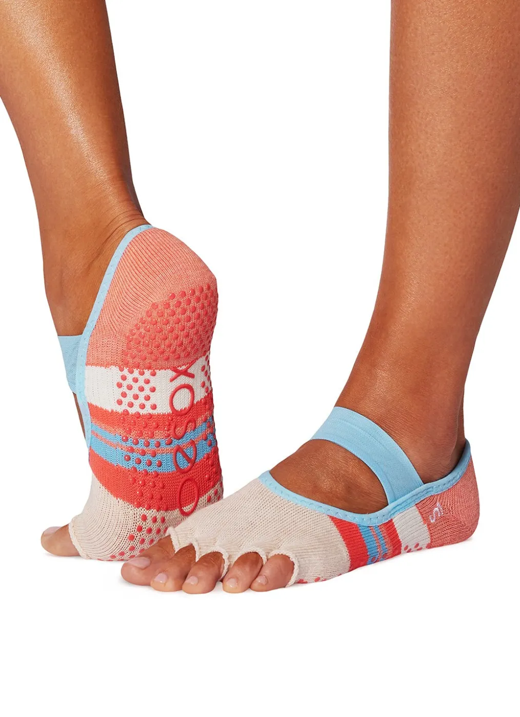 Toesox Mia Grip Half Toe Socks